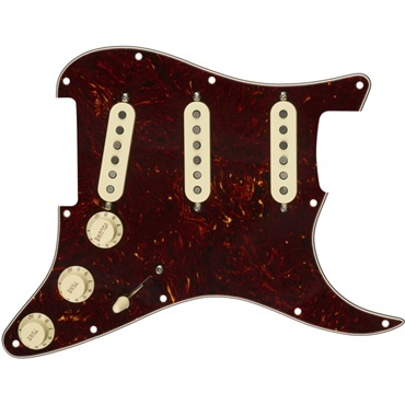 Fender USA Pre-Wired Strat Pickguard， Custom Shop Fat 50's SSS (Tortoise Shell) [#0992340500]