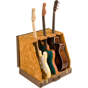 【夏のボーナスセール】 FENDER(R) CLASSIC SERIES CASE STAND 3 GUITAR (BROWN) (#0991023522)
