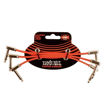 FLAT RIBBON PATCH CABLE 6IN #6402 - RED - 3 PACK