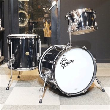 GRETSCH USA Custom 3pc Drum Kit - PIANO BLACK GLOSS [BD18、TT12、FT14] 【店頭入荷！】
