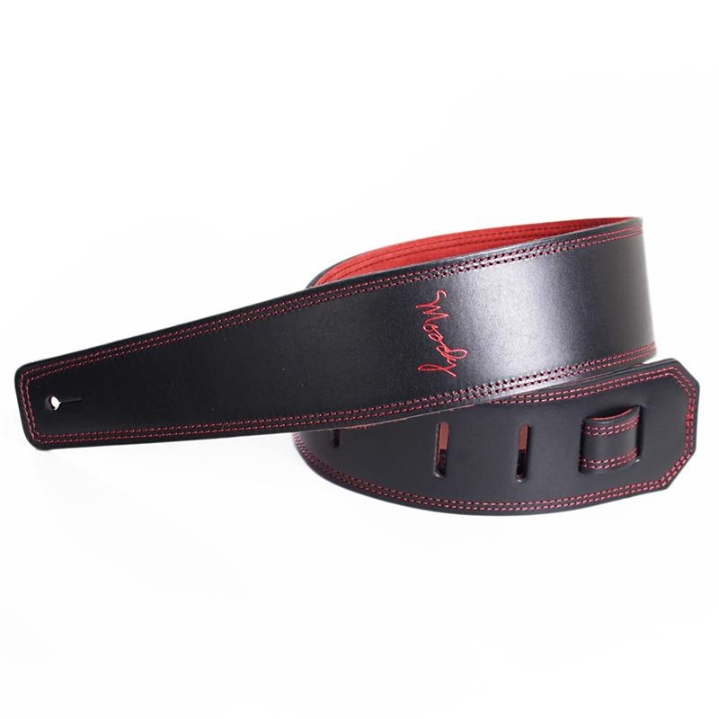 Leather-Suede 2.5inch Standard Tail [Black-Red]の商品画像