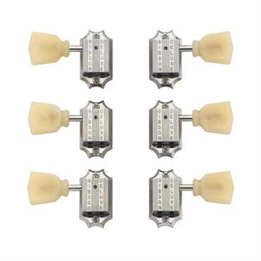 Vintage Nickel Machine Heads， Yellow Buttons[PMMH-050]