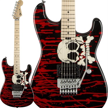 Warren DeMartini Signature Pro-Mod Blood and Skull (Blood and Skull/Maple)