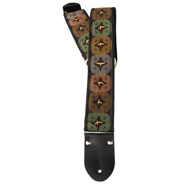 P.R.S. 2 PRS Deluxe Retro Strap Custom Jacquard Orange Birds
