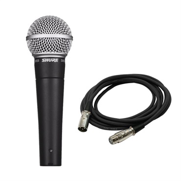 SM58-LCE【マイクケーブルセット(XLRメス-XLRオス)5.0ｍ】(定番ダイナミックマイク)(国内正規品2年保証)(シュア)(SM58LCE)