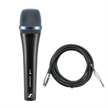 SENNHEISER e945【マイクケーブルセット(XLRメス-TSフォン)5.0ｍ】(ダイナミックマイク)(超単一指向性・スーパーカーディオイド)(国内正規品2年保証)(ゼンハイザー e 945)
