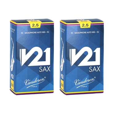 【2個セット】《硬さ：2.5》アルトサックス用リード バンドレン V21 【宅配便発送】【正規輸入品】