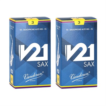 【2個セット】《硬さ：3》アルトサックス用リード バンドレン V21 【宅配便発送】【正規輸入品】