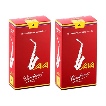 VANDOREN 【2個セット】《硬さ：4》アルトサックス用リード バンドレン JAVA RED 【宅配便発送】【正規輸入品】