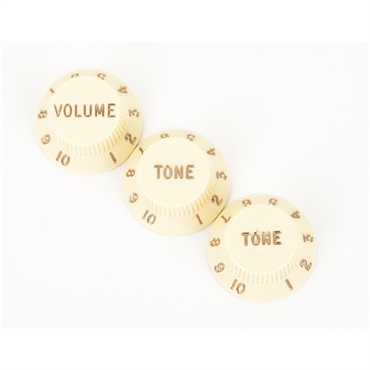 Stratocaster Knobs Aged White (Volume， Tone， Tone) (0991369000)