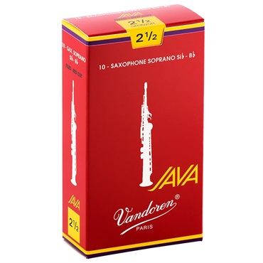 《硬さ：2-1/2》ソプラノサックス用リード バンドレン JAVA(ジャバ) ファイルド レッドカット 【宅配便発送】【正規輸入品】