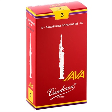 《硬さ：3》ソプラノサックス用リード バンドレン JAVA(ジャバ) ファイルド レッドカット 【宅配便発送】【正規輸入品】