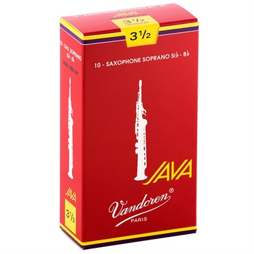 《硬さ：3-1/2》ソプラノサックス用リード バンドレン JAVA(ジャバ) ファイルド レッドカット 【宅配便発送】【正規輸入品】