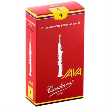 《硬さ：4》ソプラノサックス用リード バンドレン JAVA(ジャバ) ファイルド レッドカット 【宅配便発送】【正規輸入品】【夏先取り大特価セール】