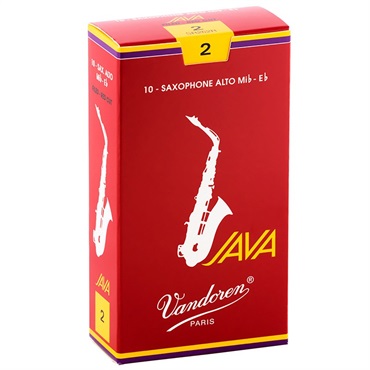 《硬さ：2》アルトサックス用リード バンドレン JAVA(ジャバ) ファイルド レッドカット 【宅配便発送】【正規輸入品】