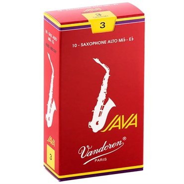 《硬さ：3》アルトサックス用リード バンドレン JAVA(ジャバ) ファイルド レッドカット 【宅配便発送】【正規輸入品】