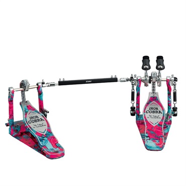 【TAMA 50th LIMITED】 HP900PWMCS [IRON COBRA Marble Edition Power Glide Twin Pedal／Coral Swirl] 【限定品】
