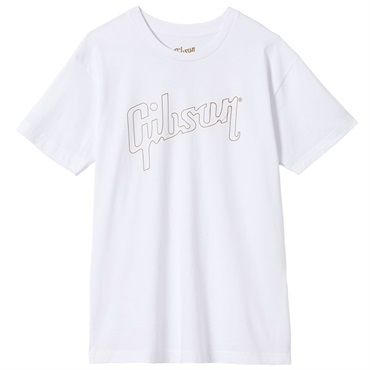 Gibson Farewell Tour x Gibson Gold Logo Tee (White) Large【GA-FWT-WHTTLG】