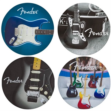 【夏先取り大特価セール】【生産完了品】FENDER(TM) GUITAR COASTER SET 4-PACK MULTI-COLOR LEATHER(#9106108000)