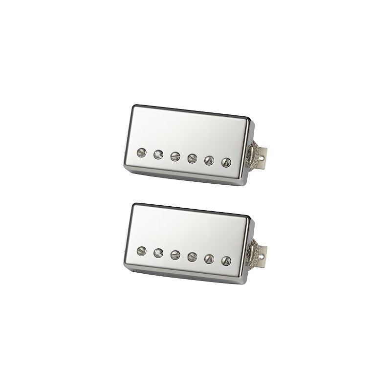 Greenybucker Set (Double black， Nickel cover， Unpotted， Rhythm pickup reverse polarity， T: 8.7k， R: 8.3k， Alnico 2) [Artist Collection/PUGBDBNC2-SET]の商品画像