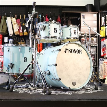 SQ1 Series 4pc Drumkit [BD22，FT16，TT12＆10] - Cruiser Blue 【コンビネーションスタンド付属】