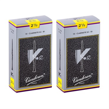 VANDOREN 【2個セット】《硬さ：2-1/2》B♭クラリネット用リード バンドレン V12 【宅配便発送】【正規輸入品】