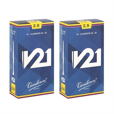 【2個セット】《硬さ：2.5》B♭クラリネット用リード バンドレン V21 【宅配便発送】【正規輸入品】