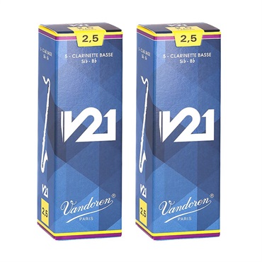 【2個セット】《硬さ：2.5》バスクラリネット用リード バンドレン V21 【宅配便発送】【正規輸入品】