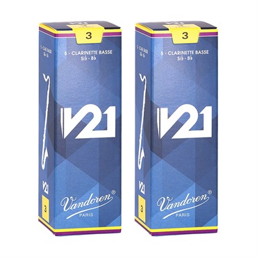 【2個セット】《硬さ：3》バスクラリネット用リード バンドレン V21 【宅配便発送】【正規輸入品】