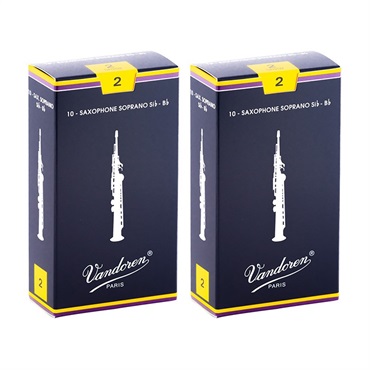 【2個セット】《硬さ：2》ソプラノサックス用リード バンドレン Traditional (青箱) 【宅配便発送】【正規輸入品】