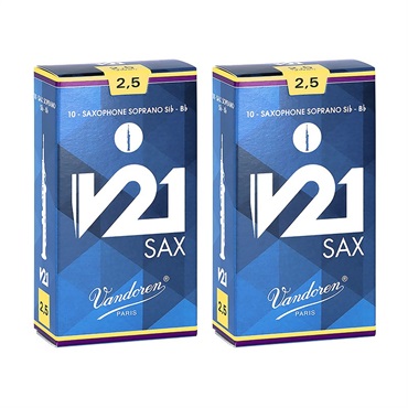 【2個セット】《硬さ：2.5》ソプラノサックス用リード バンドレン V21 【宅配便発送】【正規輸入品】