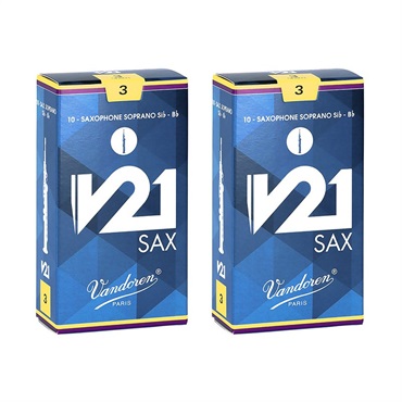【2個セット】《硬さ：3.0》ソプラノサックス用リード バンドレン V21 【宅配便発送】【正規輸入品】
