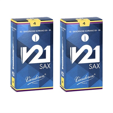 【2個セット】《硬さ：4.0》ソプラノサックス用リード バンドレン V21 【宅配便発送】【正規輸入品】