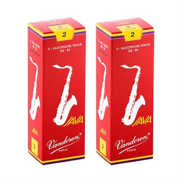 【2個セット】《硬さ：2》テナーサックス用リード バンドレン JAVA (ジャバ)　ファイルド レッドカット 【宅配便発送】【正規輸入品】