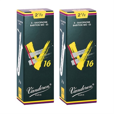 VANDOREN 【2個セット】《硬さ：2-1/2》バリトンサックス用リード バンドレン V16 【宅配便発送】【正規輸入品】