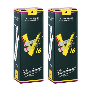 VANDOREN 【2個セット】《硬さ：4》バリトンサックス用リード バンドレン V16 【宅配便発送】【正規輸入品】