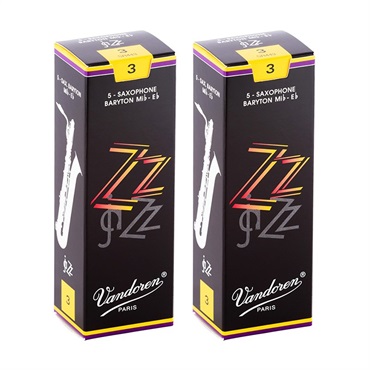 VANDOREN 【2個セット】《硬さ：3》バリトンサックス用リード バンドレン ZZ (ジージー) 【宅配便発送】【正規輸入品】
