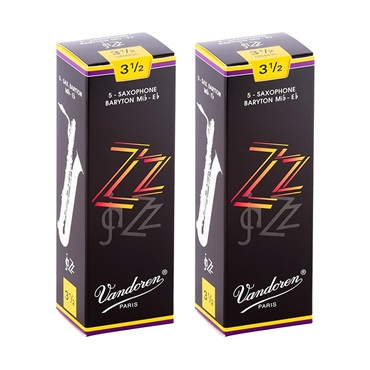 VANDOREN 【2個セット】《硬さ：3-1/2》バリトンサックス用リード バンドレン ZZ (ジージー) 【宅配便発送】【正規輸入品】