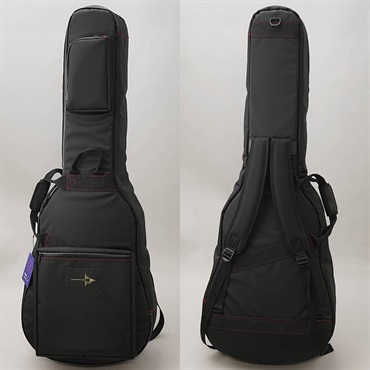 IKEBE ORDER Protect Case for Acoustic Guitar [ドレットノート用/ブラック w/レッドステッチ] ナスカ