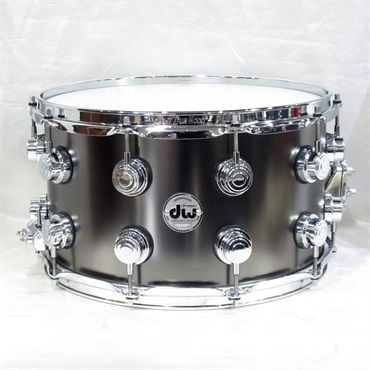 dw DRVD0814SVCBK [Collector's Satin Black Over Brass Snare 14×8]