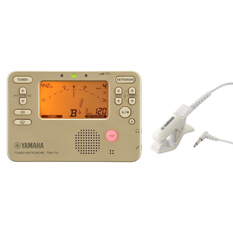 ヤマハ / TDM-710GL チューナー & メトロノーム + TM-40IV (アイボリー) チューナー用 マイクロフォンセット  【セットがお買い得!!】の商品画像