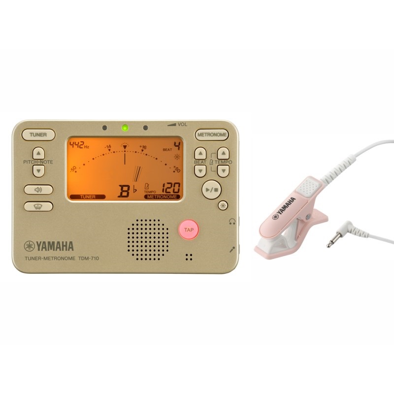 ヤマハ / TDM-710GL チューナー & メトロノーム + TM-40PK (ピンク) チューナー用 マイクロフォンセット  【セットがお買い得!!】の商品画像