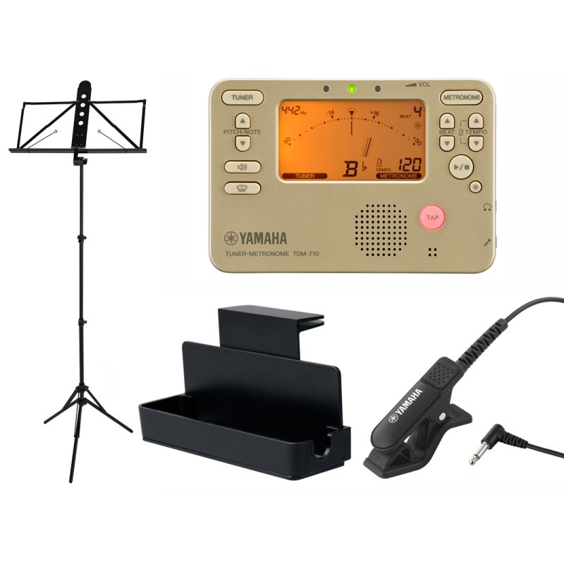ヤマハ / TDM-710GL チューナー & メトロノーム 4点セット（TDM-710GL/TM-40BK/MS-RKDX/MS-260AL） 【セットがお買い得!!】の商品画像