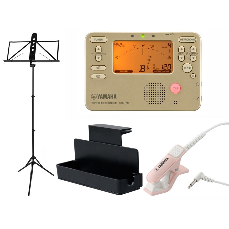 ヤマハ / TDM-710GL チューナー & メトロノーム 4点セット（TDM-710GL/TM-40PK/MS-RKDX/MS-260AL） 【セットがお買い得!!】の商品画像