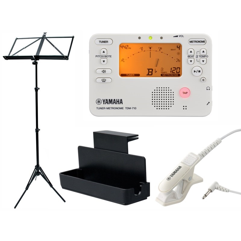 YAMAHA TDM-710IV チューナー&メトロノーム 4点セット（TDM-710IV/TM-40IV/MS-RKDX/VIVACE MS-500） 【セットがお買い得!!】の商品画像