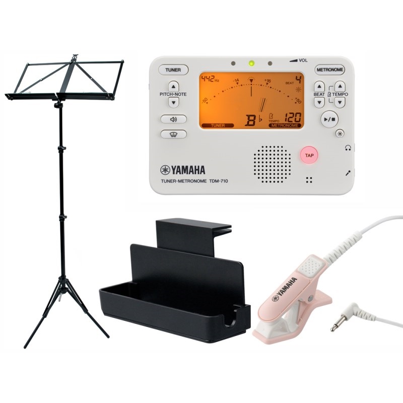 YAMAHA TDM-710IV チューナー&メトロノーム 4点セット（TDM-710IV/TM-40PK/MS-RKDX/VIVACE MS-500） 【セットがお買い得!!】の商品画像