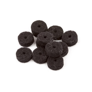 Black Strap Button Felt Washers (12個入り) [0994929000]