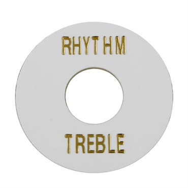 【お取り寄せ商品】 WHITE PLASTIC RHYTHM/TREBLE RING/AP-0663-025