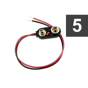 【お取り寄せ商品】 PACK OF 5 9V BATTERY TERMINALS/EP-0249-000