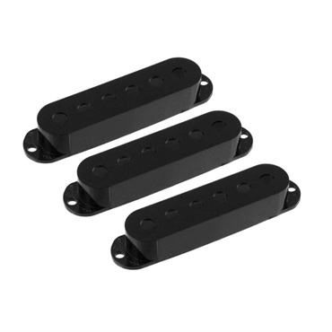 Plastic Pickup Covers for Stratocaster (Black) (3個セット) [PC-0406-023]